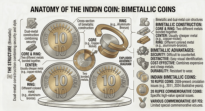 Bimetallic Coins